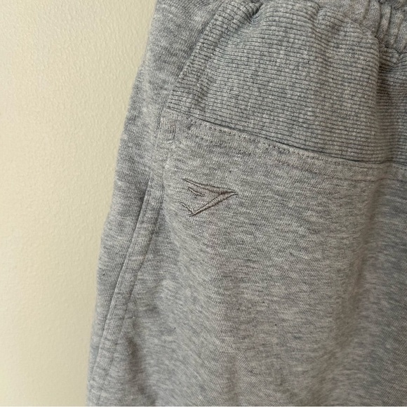 Gymshark Cotton Pocket Elastic Waist Workout Light Grey Shorts Men’s Medium - Picture 6 of 8